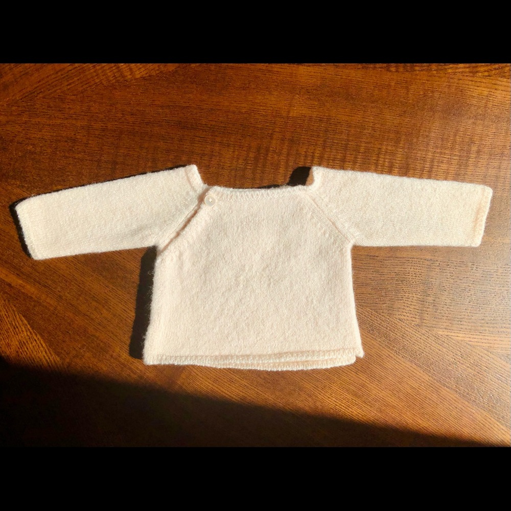 Bonpoint NB Cross-body Knit Wool Cardigan